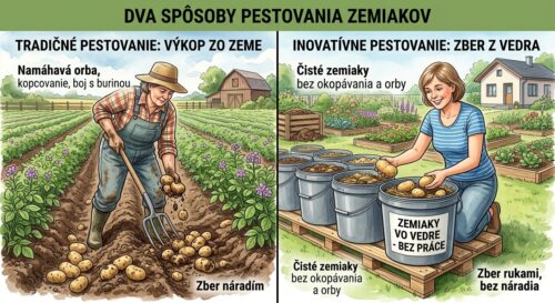 dva spôsoby pestovania zemiakov